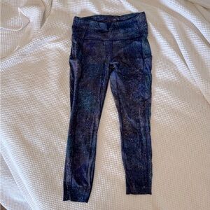 Lululemon Fast and free high rise tight 25” - size 10 - polar lights blue multi